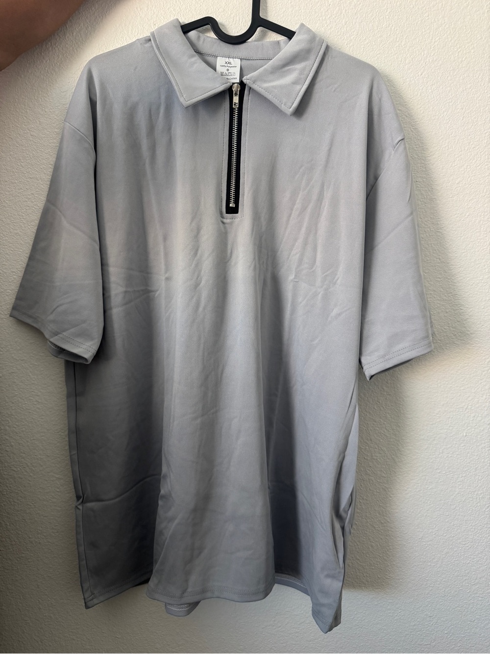 5 pcs Men's Zip Polo Shirt (XXL on tag)